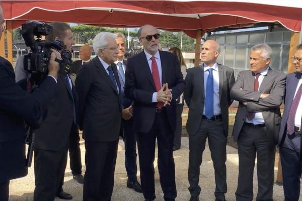 Visita del Presidente della Repubblica Mattarella al Centro Ricerche ENEA Casaccia. L'impianto PCS